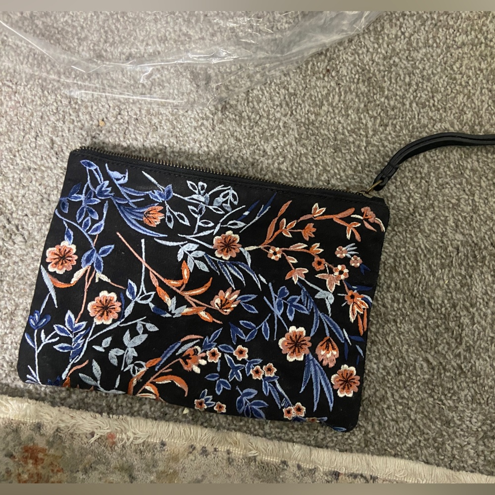 Floral Clutch/ Wristlet